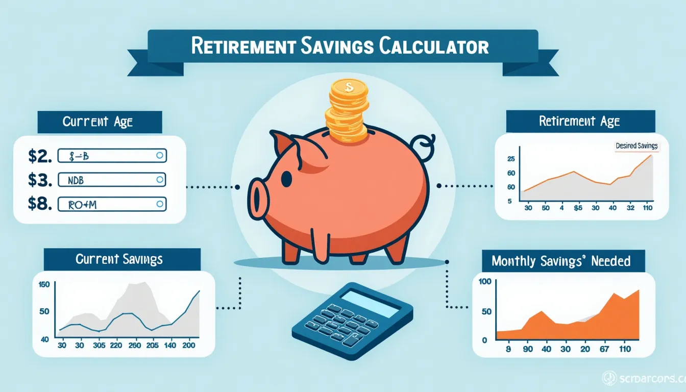 Visualize your path to retirement with our comprehensive Retirement Savings Calculator infographic, helping you plan for a secure financial future.