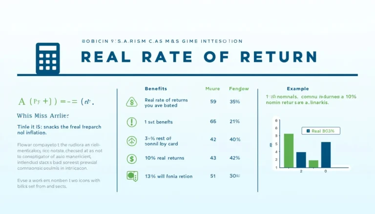 Discover how inflation impacts your investments with our Real Rate of Return infographic, revealing the true value of your financial gains.