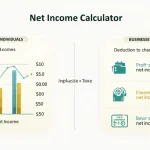 Demystify your finances with our Net Income Calculator infographic - a visual guide to understanding your true earnings for individuals and businesses alike.