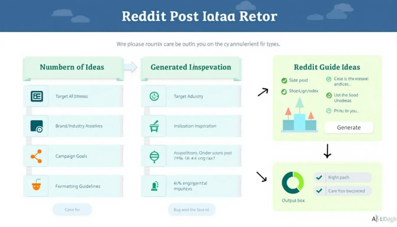 Boost your Reddit marketing with our innovative Post Idea Generator – streamline your content strategy and engage your target audience effectively.