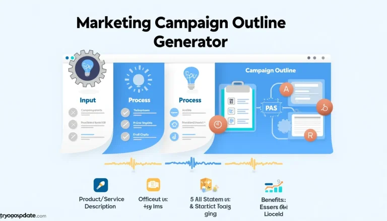 Streamline your marketing strategy with our innovative Marketing Campaign Outline Generator, leveraging the powerful PAS formula for impactful results.