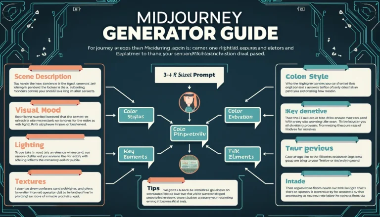 Unlock the power of AI art with our comprehensive Midjourney Prompt Generator Guide, showcasing the 9 essential elements for crafting perfect prompts.