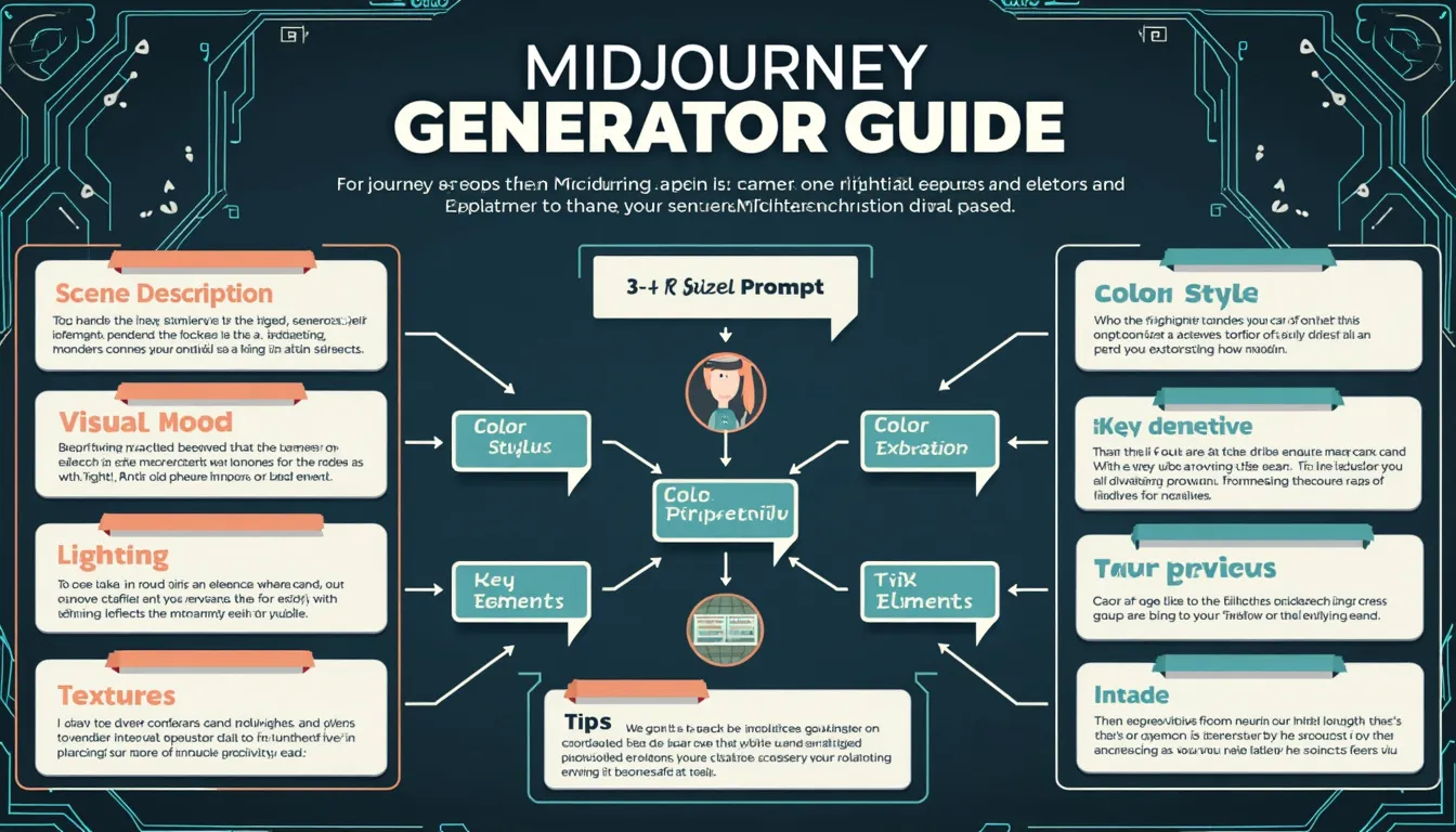 Unlock the power of AI art with our comprehensive Midjourney Prompt Generator Guide, showcasing the 9 essential elements for crafting perfect prompts.