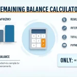 Visualize your loan payoff journey with our Remaining Balance Calculator infographic – your key to financial clarity and informed decision-making.