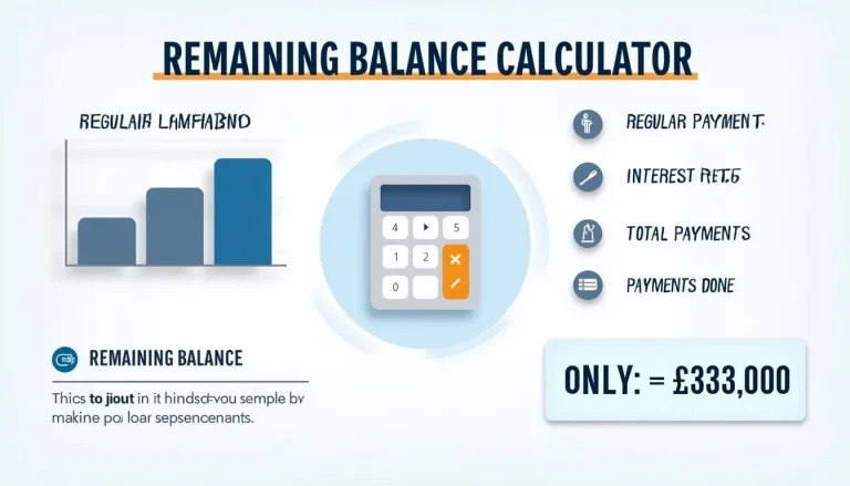 Visualize your loan payoff journey with our Remaining Balance Calculator infographic – your key to financial clarity and informed decision-making.