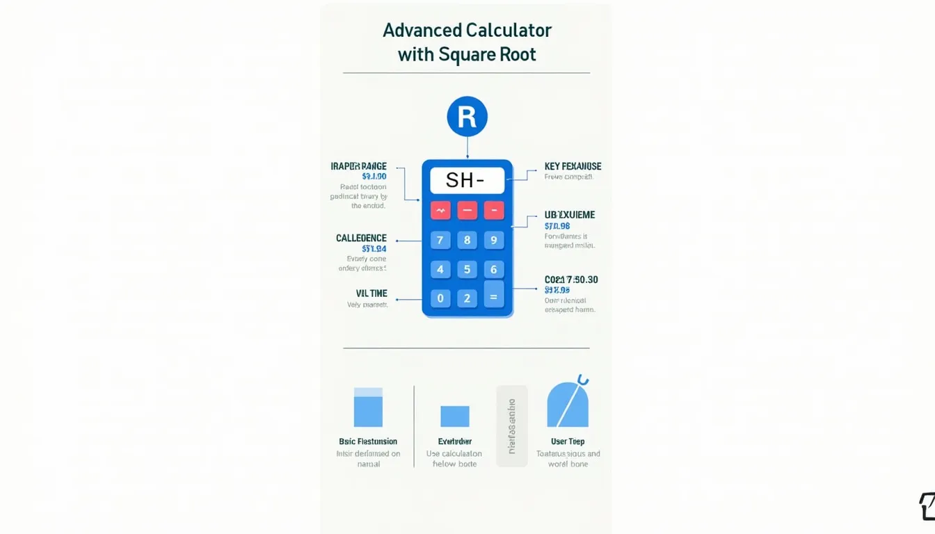 Discover the power of our Advanced Calculator with Square Root: Simplify complex calculations and boost your mathematical prowess with just a few clicks!