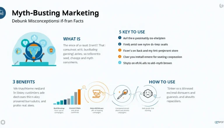 Discover the power of myth-busting marketing campaigns to build trust, educate consumers, and boost sales with this informative infographic.