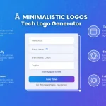 Discover the power of minimalistic tech logos with our cool-tone generator - simplify your brand, amplify your impact.