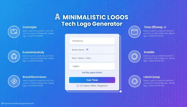 Discover the power of minimalistic tech logos with our cool-tone generator - simplify your brand, amplify your impact.