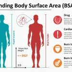 Discover the importance of Body Surface Area (BSA) in medical applications with this informative infographic, showcasing its calculation and key uses in healthcare.