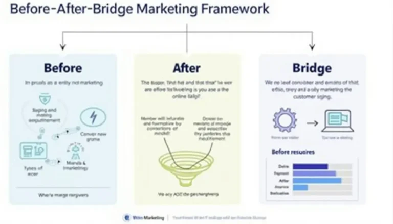 Unlock the power of persuasive marketing with our Before-After-Bridge framework infographic, showcasing how to transform your campaigns and boost conversions.