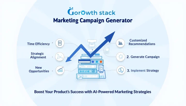 Unlock the power of AI-driven marketing with our Growth Stack Campaign Generator – your key to efficient, strategic, and customized marketing success.