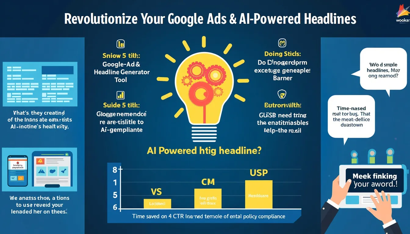 Unlock the power of AI to create compelling Google Ads headlines with our innovative Headline Generator Tool – save time, boost creativity, and improve ad performance effortlessly.