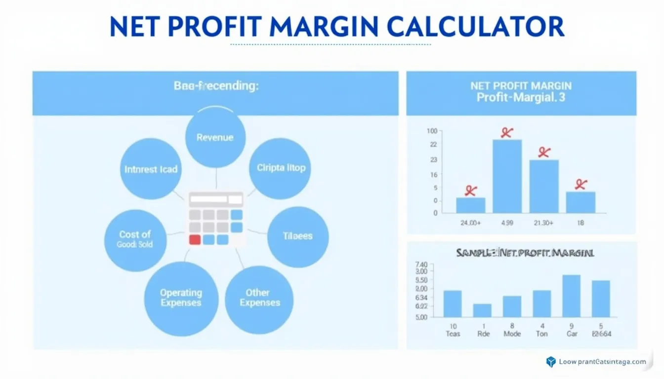 Discover how to measure your business profitability with our Net Profit Margin Calculator infographic – a visual guide to understanding and improving your financial health.