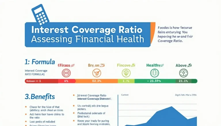 Unlock the power of financial analysis with our comprehensive guide to the Interest Coverage Ratio, visualized in this informative infographic.