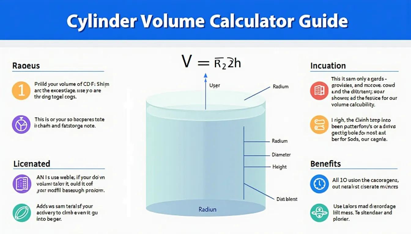 Discover how to accurately calculate cylinder volumes with our user-friendly guide and online calculator.