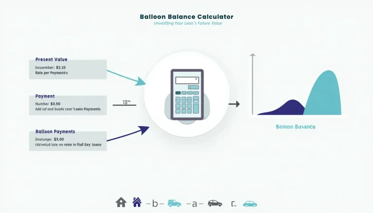 Discover how to calculate your loan's future value with our Balloon Balance Calculator infographic, simplifying complex financial decisions.