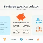 Visualize your path to financial success with our Savings Goal Calculator infographic, showcasing how to determine the time needed to reach your savings targets.