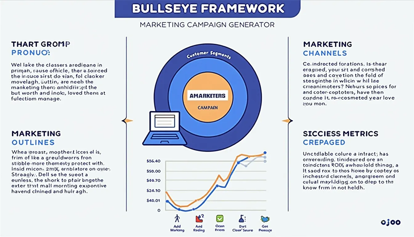 Boost your marketing strategy with the Bullseye Framework Campaign Generator: Visualize, prioritize, and optimize your campaigns for maximum impact and ROI.