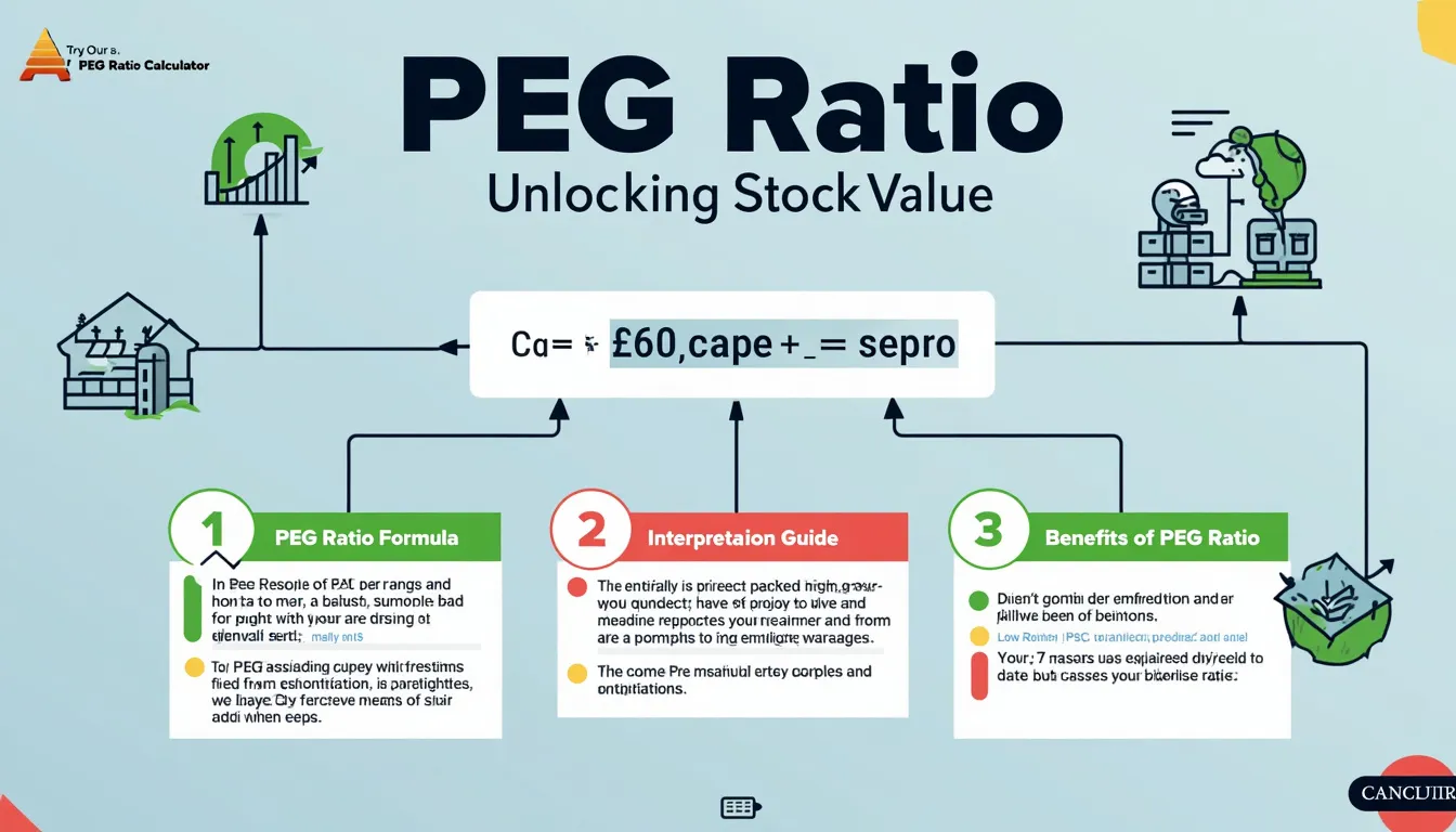 Discover how the PEG ratio can revolutionize your stock valuation process with our comprehensive infographic guide.