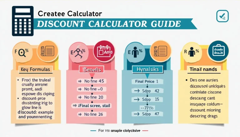 Unlock the power of smart shopping with our comprehensive Discount Calculator Guide infographic, offering step-by-step instructions and key formulas for savvy savings.