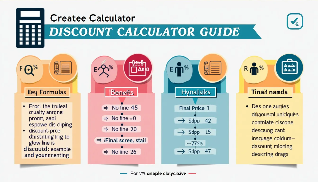 Unlock the power of smart shopping with our comprehensive Discount Calculator Guide infographic, offering step-by-step instructions and key formulas for savvy savings.