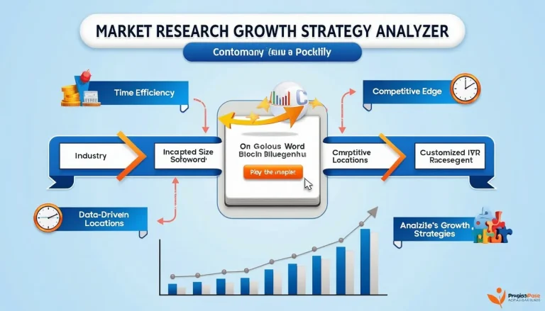 Unlock your business potential with our Market Research Growth Strategy Analyzer – your key to data-driven success and sustainable growth.