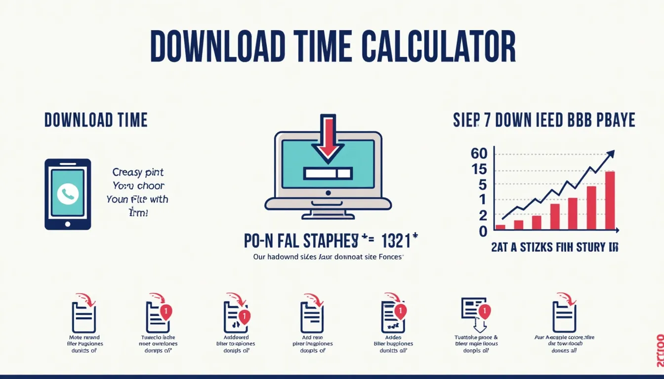 Discover how to accurately estimate file download times with our intuitive Download Time Calculator infographic.