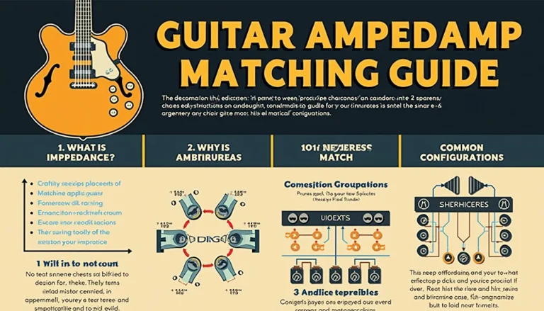 Unlock the secrets of perfect guitar tone with our comprehensive Guitar Amp Impedance Matching Guide infographic.