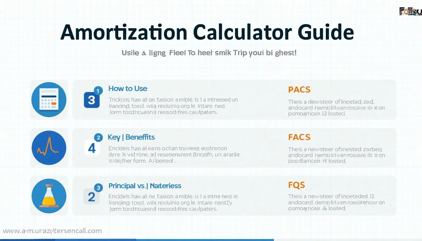 Unlock the power of loan planning with our comprehensive Amortization Calculator Guide infographic.