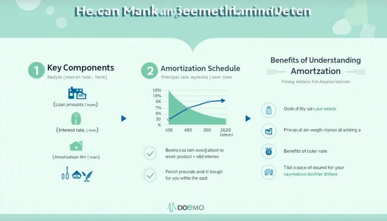 Visualize the power of loan amortization with our comprehensive infographic, breaking down complex financial concepts into easy-to-understand components.