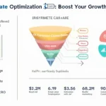 Unlock your business's growth potential with this comprehensive guide to Conversion Rate Optimization (CRO), visualizing key strategies and benefits for boosting your digital marketing success.