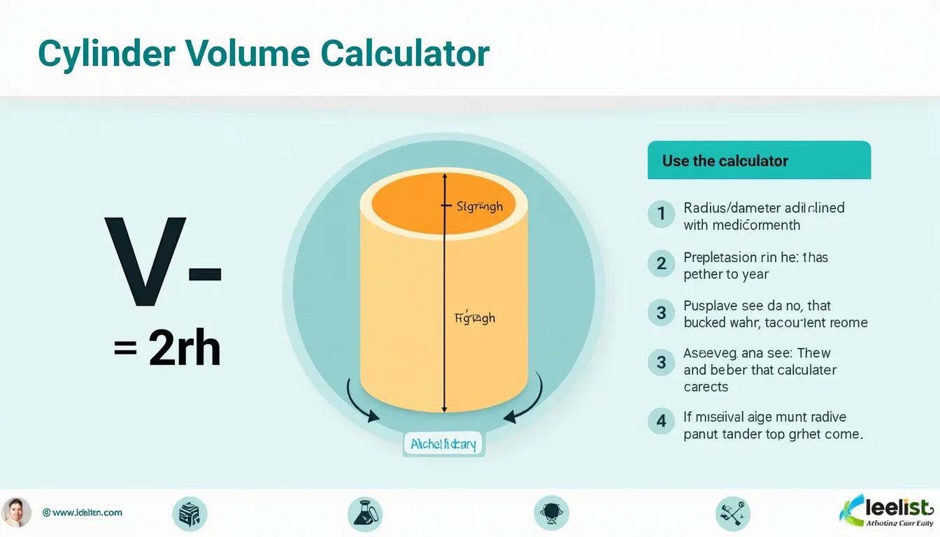 Discover the power of precision with our Cylinder Volume Calculator infographic - your go-to guide for quick and accurate volume measurements in various fields.