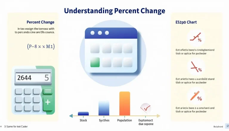 Unlock the power of percent change calculations with this comprehensive infographic, guiding you through formulas, practical steps, and real-world applications.