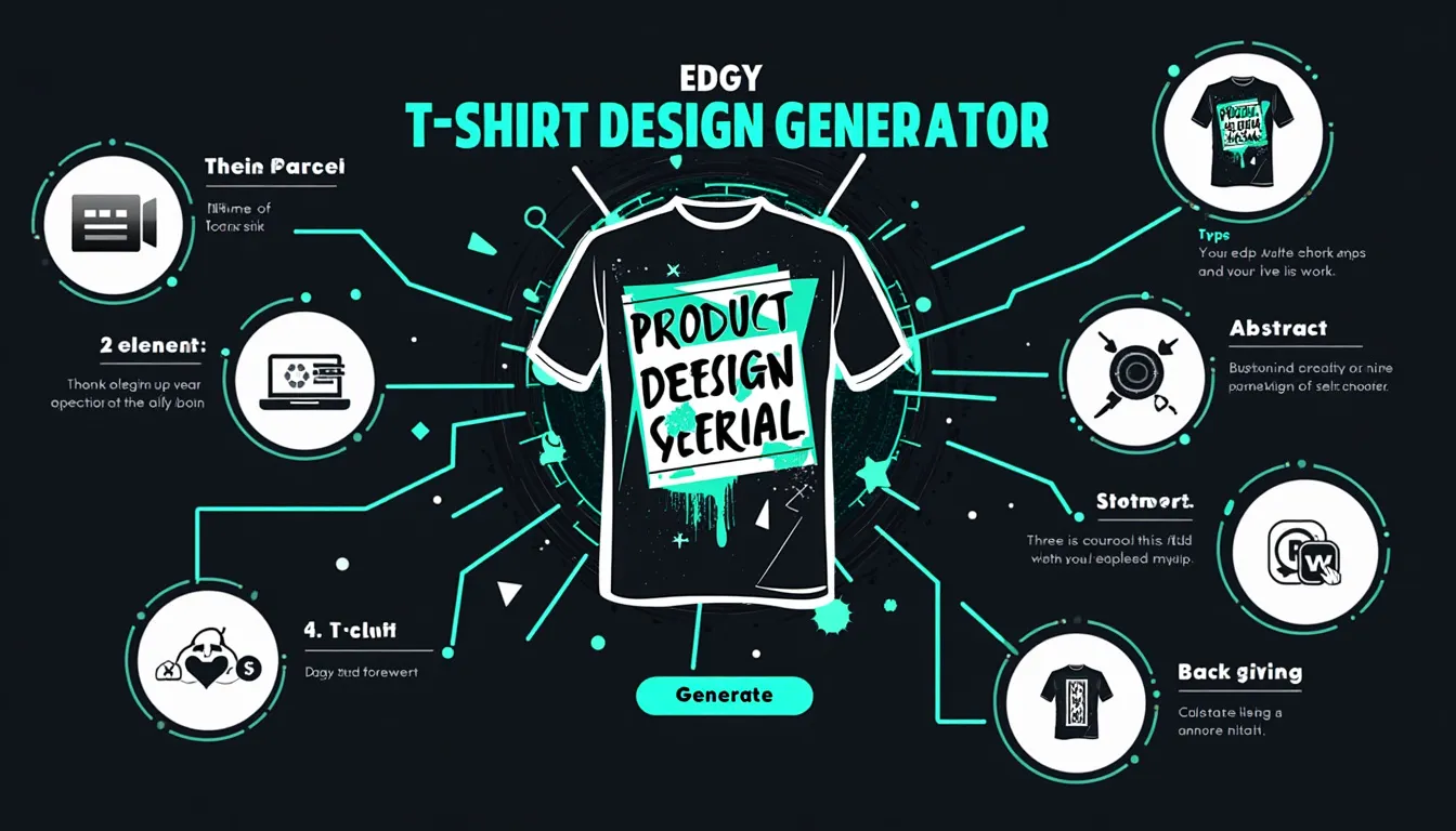 Unleash your creativity with our Edgy T-shirt Design Generator - transform your ideas into bold, eye-catching designs in minutes!