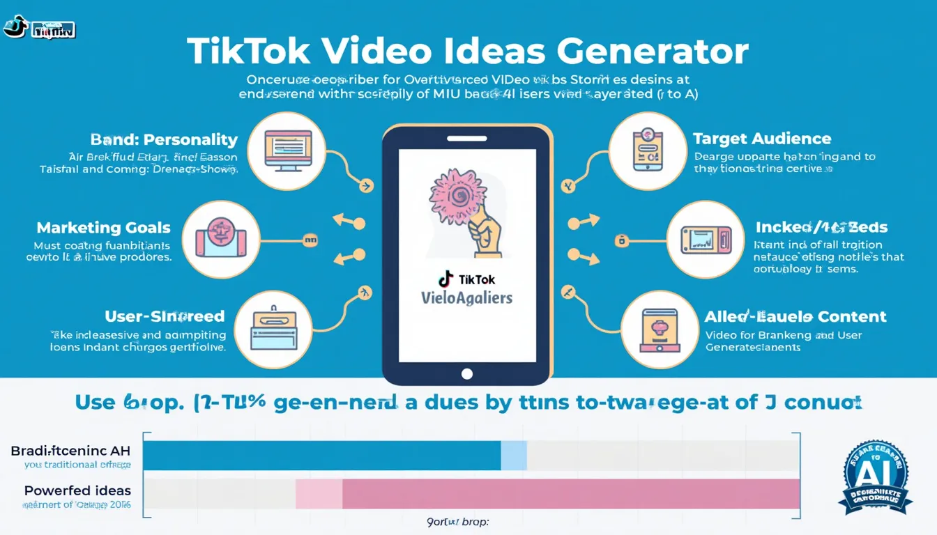 Unlock your TikTok potential with our AI-powered Video Ideas Generator – Your key to creating engaging, on-brand content that resonates with your audience!