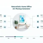 Discover how to transform your home office with our Naturalistic Art Mockup Generator – visualize, customize, and perfect your workspace effortlessly.