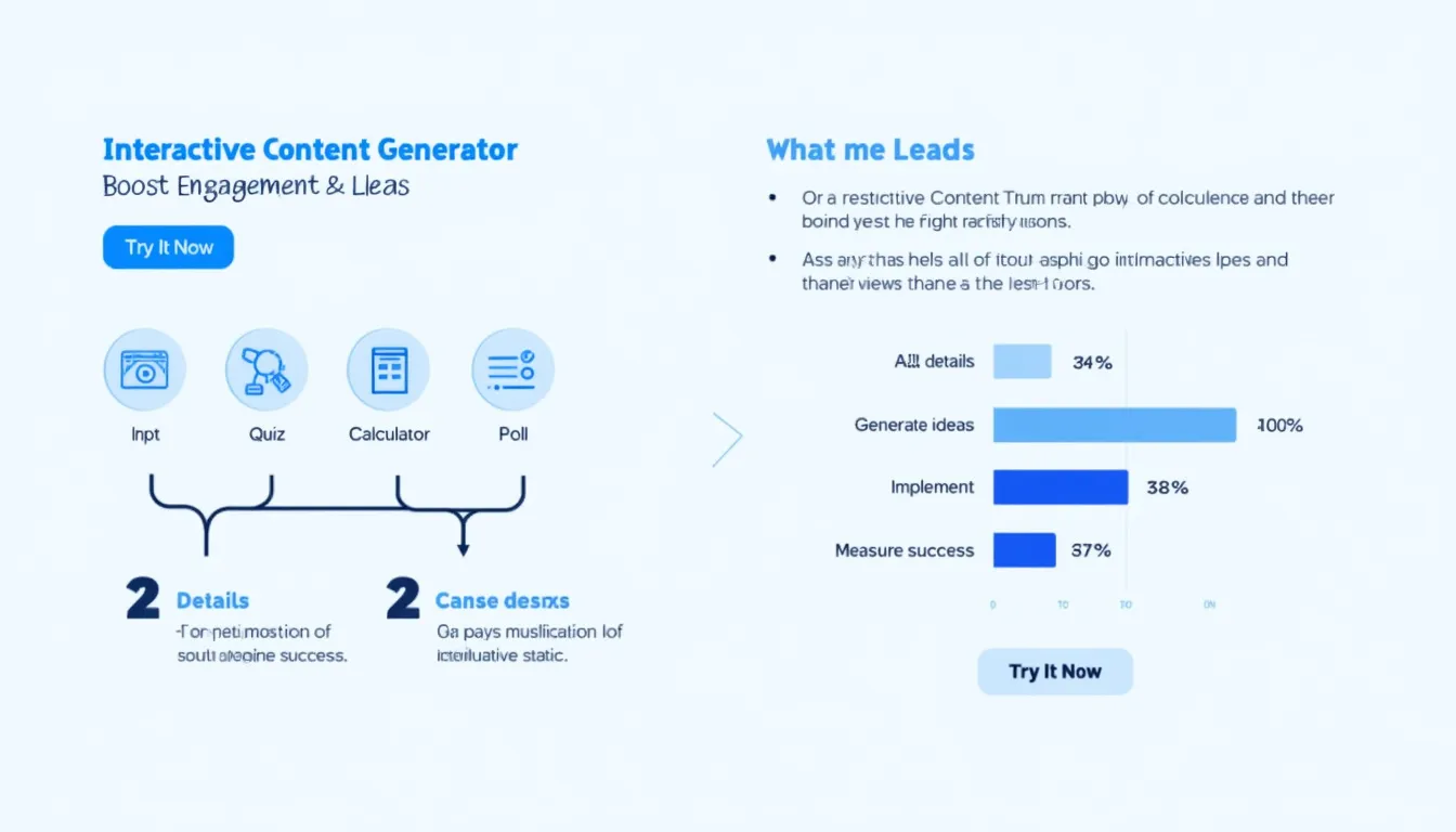 Unlock the power of interactive content with our AI-driven idea generator – boost engagement and leads effortlessly!