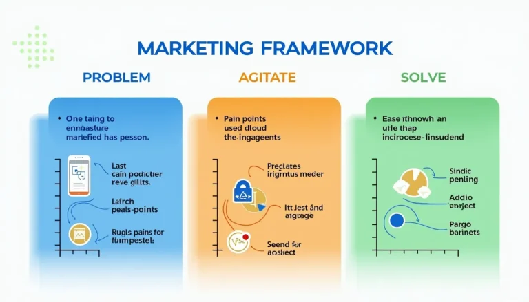 Unlock the power of persuasive marketing with the Problem-Agitate-Solve framework, illustrated in this eye-catching infographic.