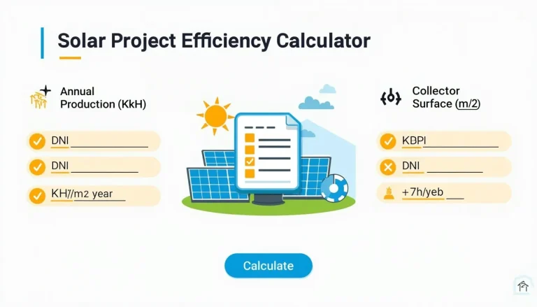 Optimize your solar energy system with our Project Efficiency Calculator infographic - a visual guide to assessing and improving solar project performance.