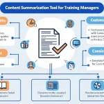 Revolutionize your training content management with our efficient Content Summarization Tool, designed to save time and boost productivity for training managers.