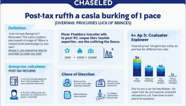 Unlock the power of post-tax return calculations with our comprehensive infographic, guiding you to smarter investment decisions.