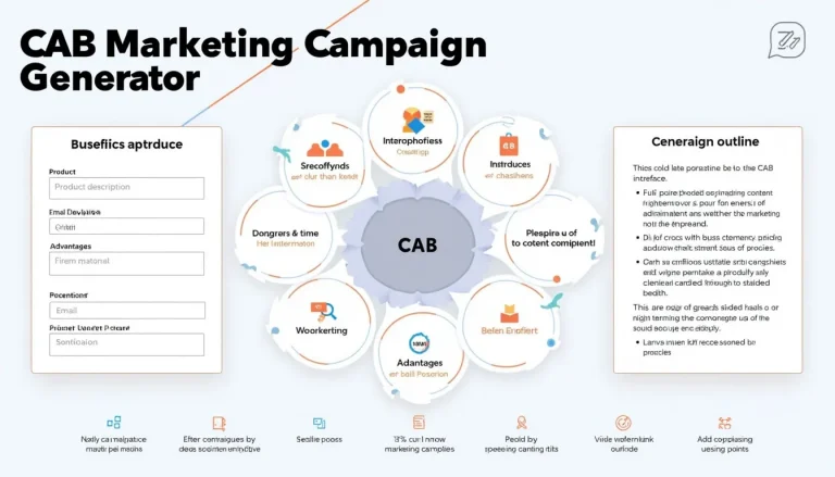 Unlock the power of effective marketing with our CAB Marketing Campaign Generator infographic – your visual guide to creating targeted, impactful campaigns.