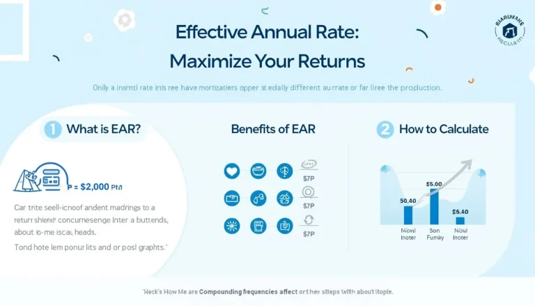 Unlock the true power of your investments with our Effective Annual Rate (EAR) infographic, showcasing how to maximize returns through compound interest.