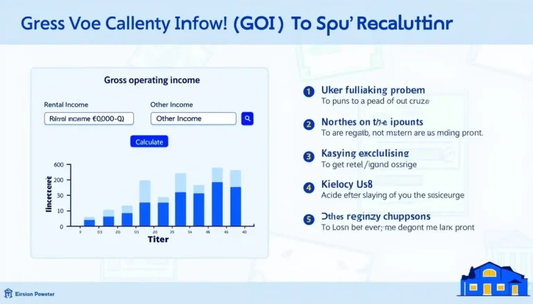 Maximize your rental property profits with our Gross Operating Income Calculator infographic – your key to efficient financial analysis and smarter investment decisions.