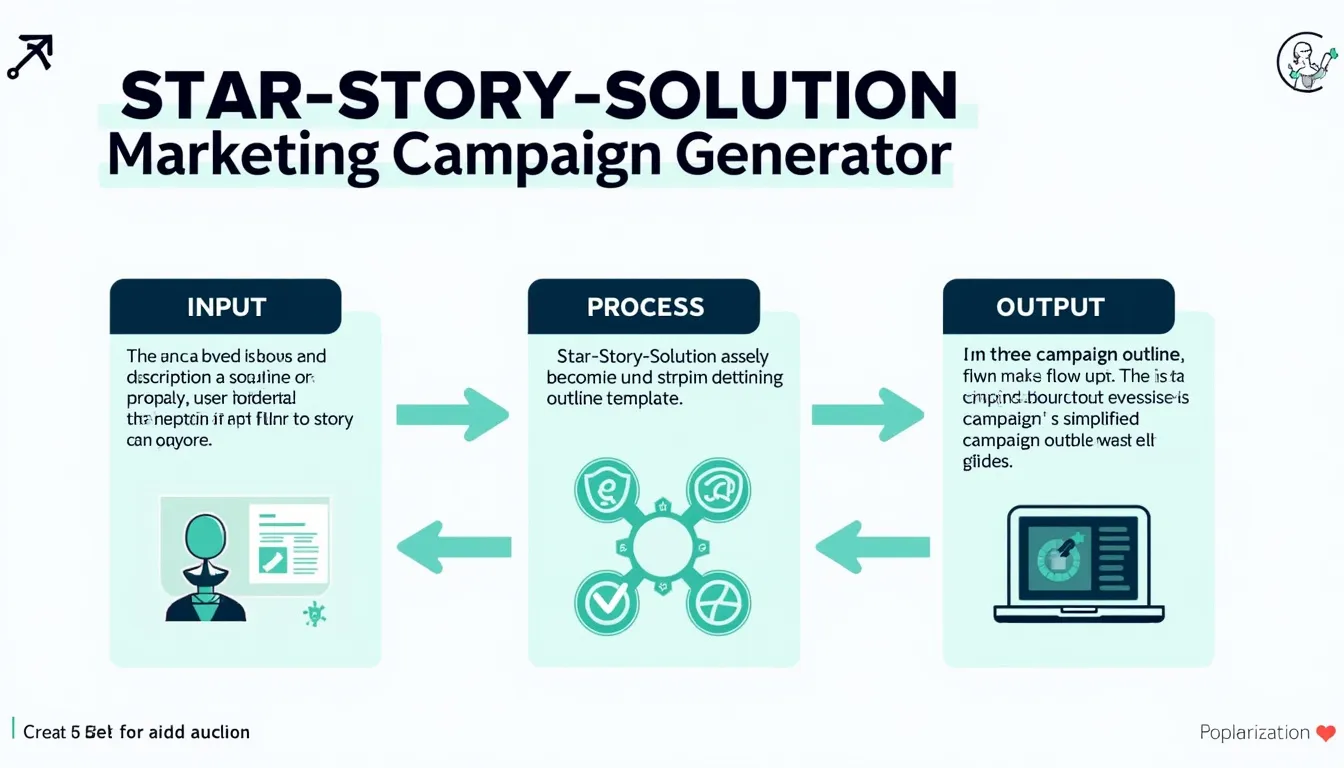 Streamline your marketing campaigns with our innovative Star-Story-Solution Generator - turning product descriptions into compelling narratives effortlessly.