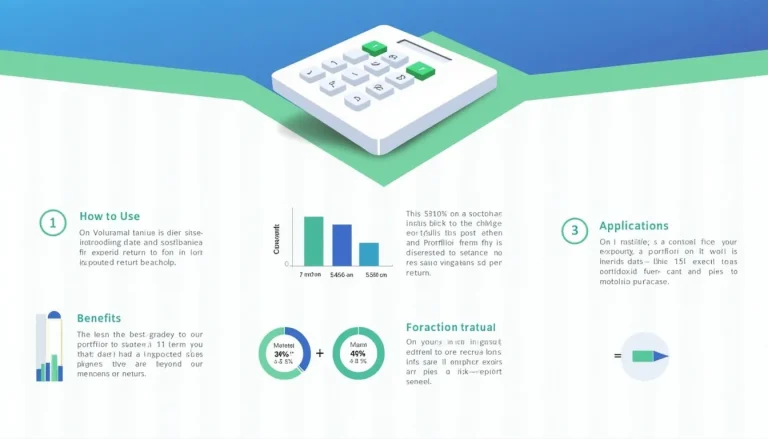 Unlock the power of strategic investing with our Portfolio Expected Return Calculator infographic – your visual guide to optimizing investment returns and managing risk.