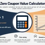 Unlock the power of discounted investments with our Zero Coupon Bond Value Calculator infographic, showcasing the formula, benefits, and key concepts behind this financial tool.