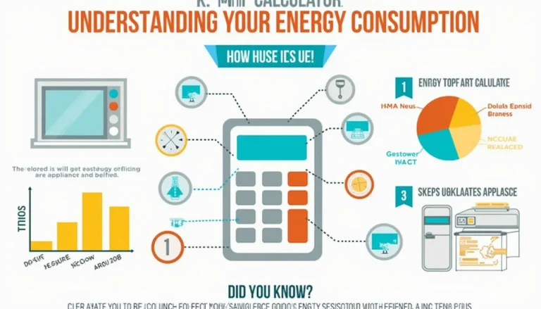 Demystify your energy consumption with our kWh Calculator infographic – your key to understanding and optimizing household electricity usage.