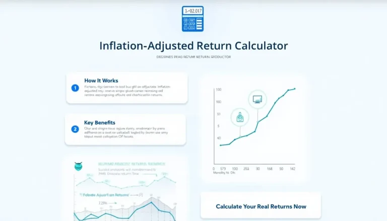 Unlock the true value of your investments with our Inflation Adjusted Return Calculator infographic – your guide to measuring real financial performance.